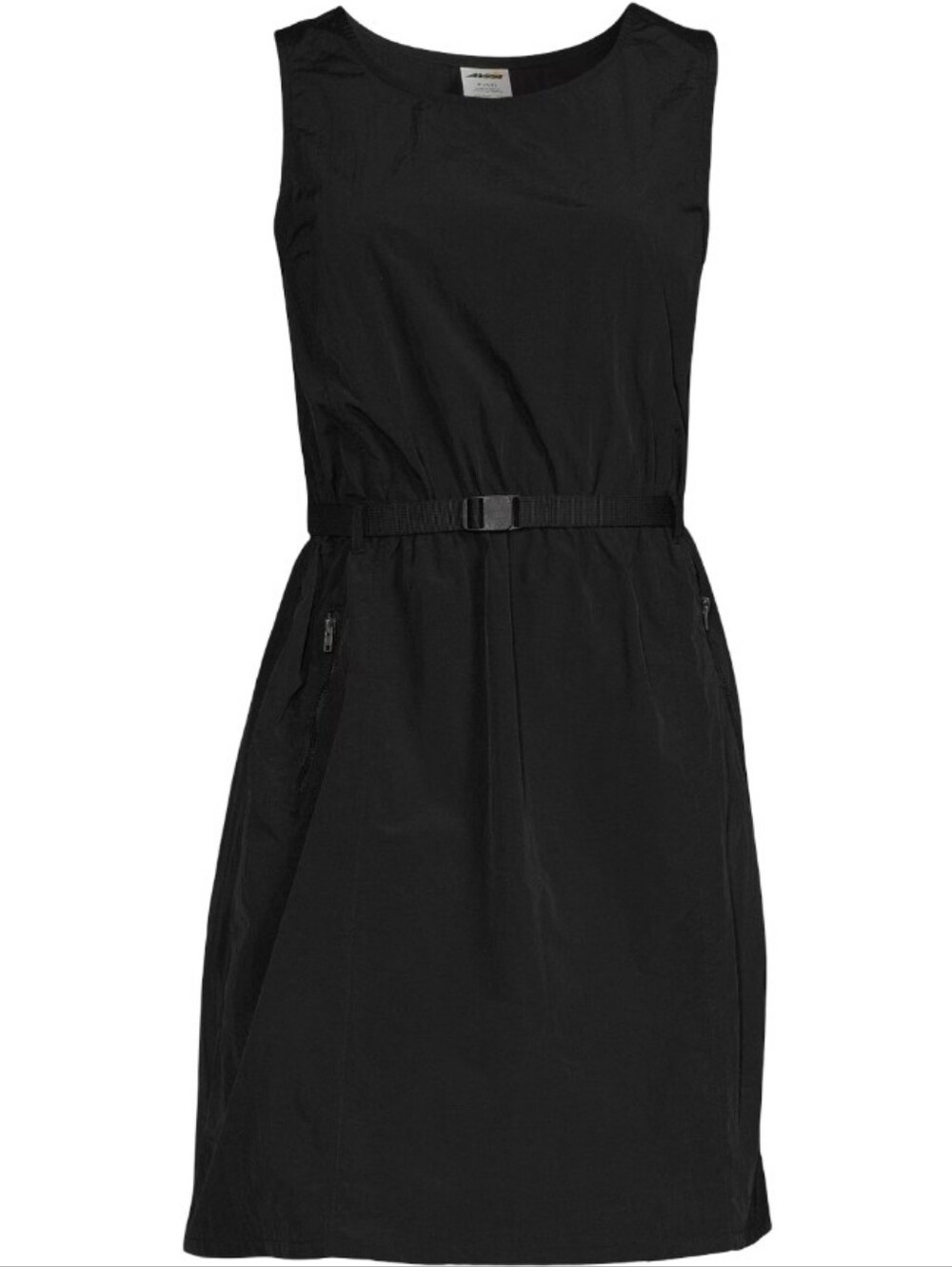 AVIA Black Hiking Dress Belted Nylon Utility Active Travel Size Small